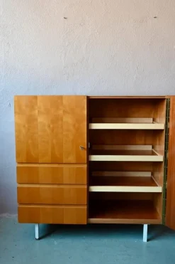 Pamono Vintage Highboard inn Wood, 1950s Sale