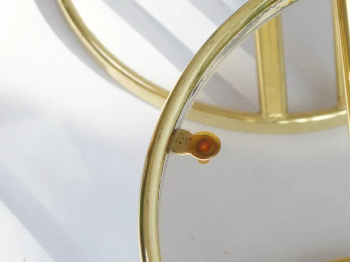 Pamono Vintage Hollywood Regency Brass Tables with Glass Top, 1960s, Set of 2 Best