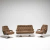 Pamono Vintage Hungarian Space Age Sofa and Chairs, 1950s, Set of 3 Hot