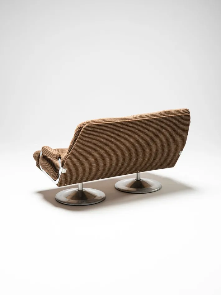 Pamono Vintage Hungarian Space Age Sofa and Chairs, 1950s, Set of 3 Hot