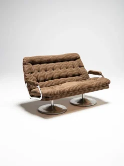 Pamono Vintage Hungarian Space Age Sofa and Chairs, 1950s, Set of 3 Hot