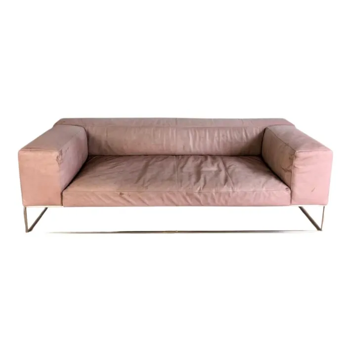 Pamono Vintage Ile Cube Sofa in Leather from Living Divani