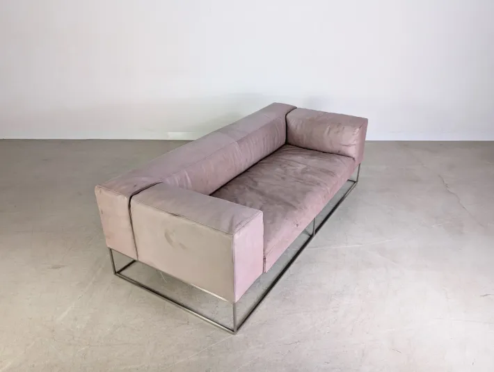 Pamono Vintage Ile Cube Sofa in Leather from Living Divani