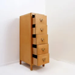 Pamono Vintage Industrial Five-Drawer Filing Cabinet Best