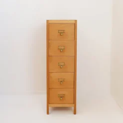 Pamono Vintage Industrial Five-Drawer Filing Cabinet Best