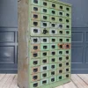 Pamono Vintage Industrial Metal Drawer Cabinet, 1920s Online