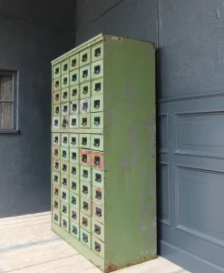 Pamono Vintage Industrial Metal Drawer Cabinet, 1920s Online
