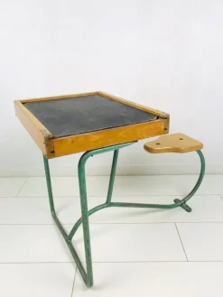 Pamono Vintage Industrial Metal and Wood Children's Desk Discount