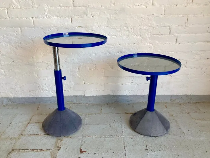 Pamono Vintage Italian Adjustable Tables, 1980s, Set of 2 Outlet