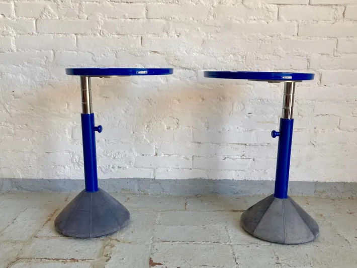 Pamono Vintage Italian Adjustable Tables, 1980s, Set of 2 Outlet