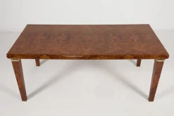 Pamono Vintage Italian Burl Wood Dining Table from GDM, 1980s