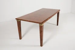 Pamono Vintage Italian Burl Wood Dining Table from GDM, 1980s