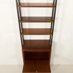 Pamono Vintage Italian Floor to Ceiling Wall Unit with a Bureau or a Bar Cabinet, 1960s Clearance