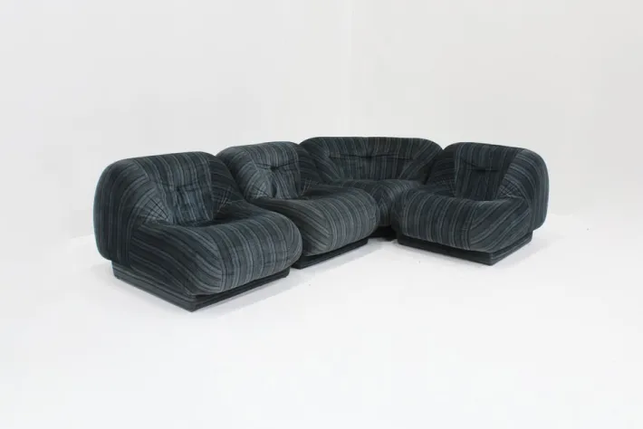 Pamono Vintage Italian Modular Sectional Sofa 1970s, Set of 4 Hot