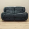 Pamono Vintage Italian Navy Blue Velour Sofa, 1970s Sale