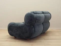 Pamono Vintage Italian Navy Blue Velour Sofa, 1970s Sale