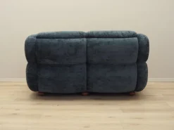 Pamono Vintage Italian Navy Blue Velour Sofa, 1970s Sale