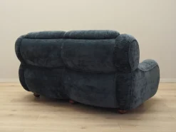 Pamono Vintage Italian Navy Blue Velour Sofa, 1970s Sale