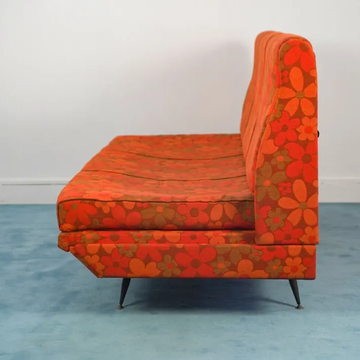 Pamono Vintage Italian Orange Sofa, 1960s