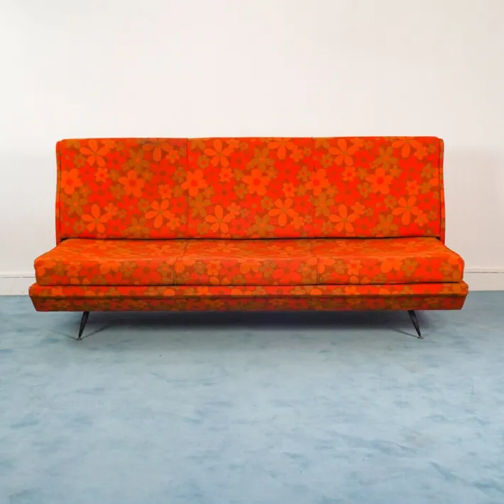Pamono Vintage Italian Orange Sofa, 1960s