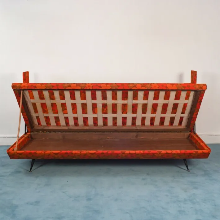 Pamono Vintage Italian Orange Sofa, 1960s
