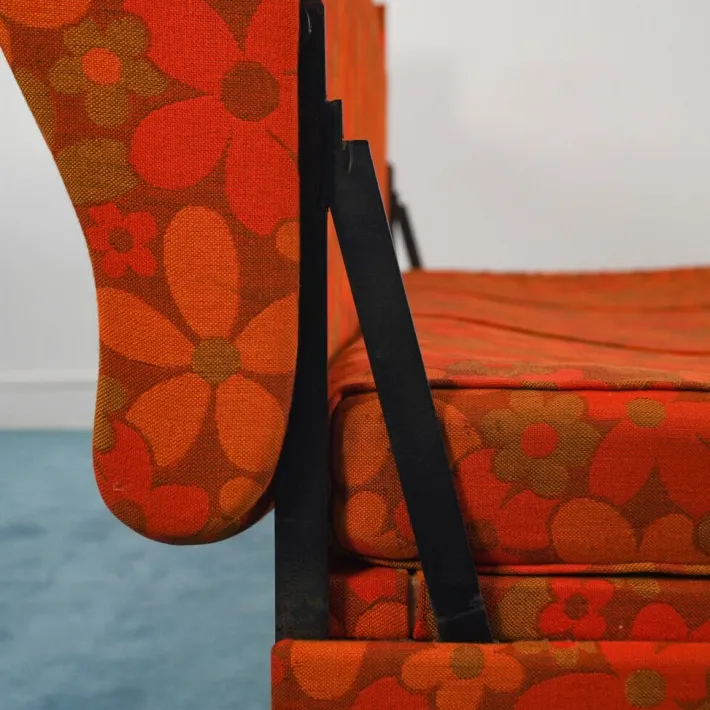 Pamono Vintage Italian Orange Sofa, 1960s