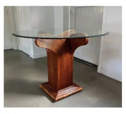 Pamono Vintage Italian Round Dining Table from Vivai Del Sud, 1970s Outlet