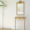 Pamono Vintage Italian Style Console Table with Mirror in Giltwood, 1960s, Set of 2 Discount