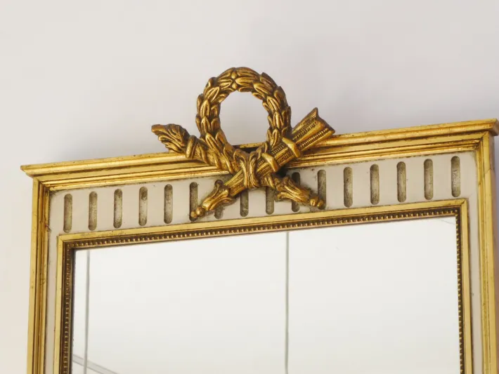 Pamono Vintage Italian Style Console Table with Mirror in Giltwood, 1960s, Set of 2 Discount