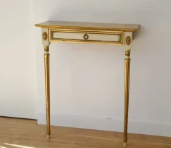 Pamono Vintage Italian Style Console Table with Mirror in Giltwood, 1960s, Set of 2 Discount