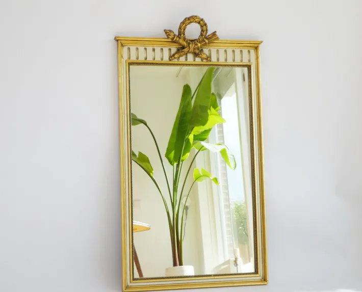 Pamono Vintage Italian Style Console Table with Mirror in Giltwood, 1960s, Set of 2 Discount