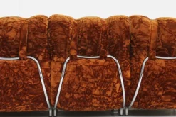 Pamono Vintage Italian Three-Seater Sofa in Velvet, 1970s Best