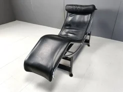 Pamono Vintage Lc4 Chaise Longue by Le Corbusier for Cassina, 1970s New