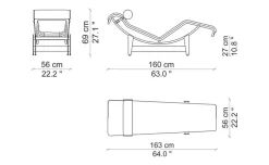 Pamono Vintage LC4 Chaise Longue by Le Corbusier and Pierre Jeanneret for Cassina Discount