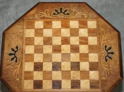 Pamono Vintage Mahogany Satinwood & Walnut Chess Games Table Ideal as a Side End Piece Clearance