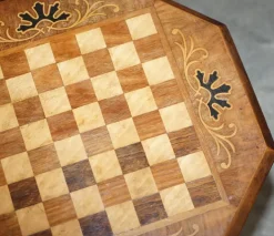 Pamono Vintage Mahogany Satinwood & Walnut Chess Games Table Ideal as a Side End Piece Clearance