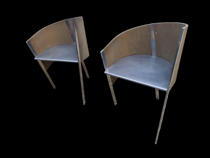 Pamono Vintage Merry-Go-Round Armchairs by Paolo Pallucco, 1980s, Set of 2 Sale