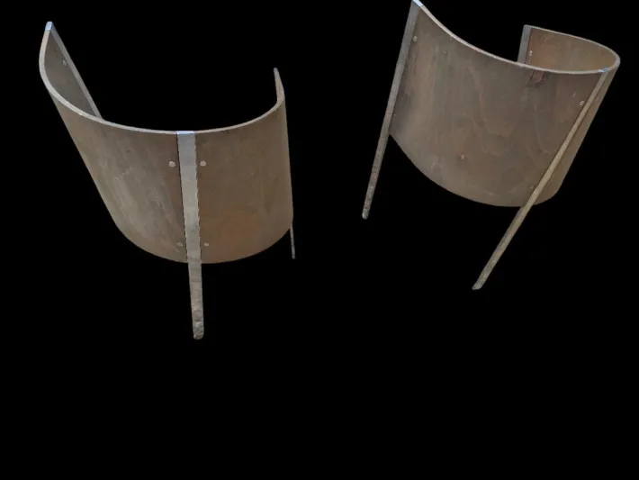 Pamono Vintage Merry-Go-Round Armchairs by Paolo Pallucco, 1980s, Set of 2 Sale