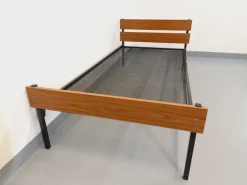 Pamono Vintage Metal and Formica Bed, 1960s Hot