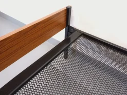 Pamono Vintage Metal and Formica Bed, 1960s Hot