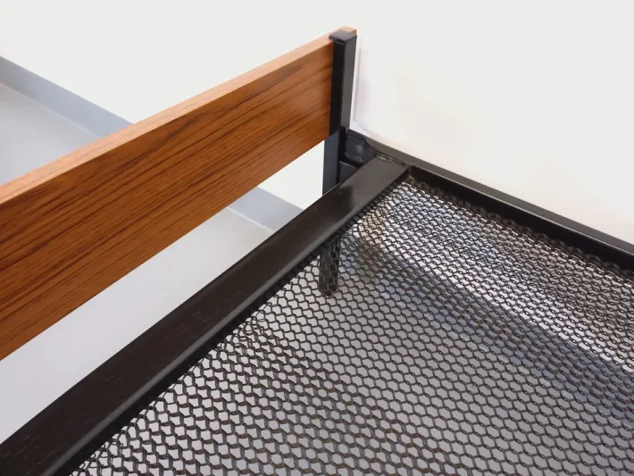 Pamono Vintage Metal and Formica Bed, 1960s Hot