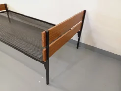 Pamono Vintage Metal and Formica Bed, 1960s Hot