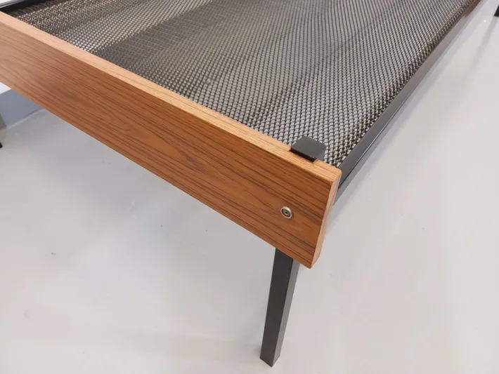 Pamono Vintage Metal and Formica Bed, 1960s Hot