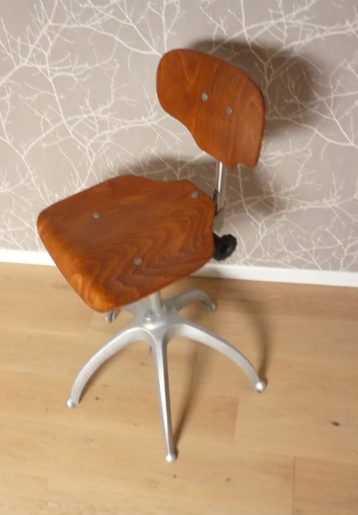 Pamono Vintage Metal Workshop Chair, 1950s Clearance