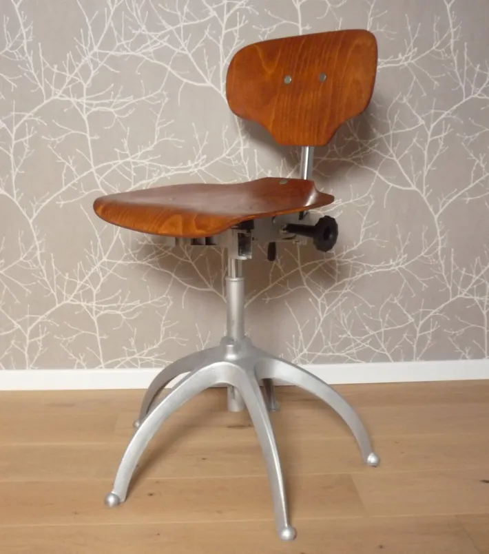 Pamono Vintage Metal Workshop Chair, 1950s Clearance