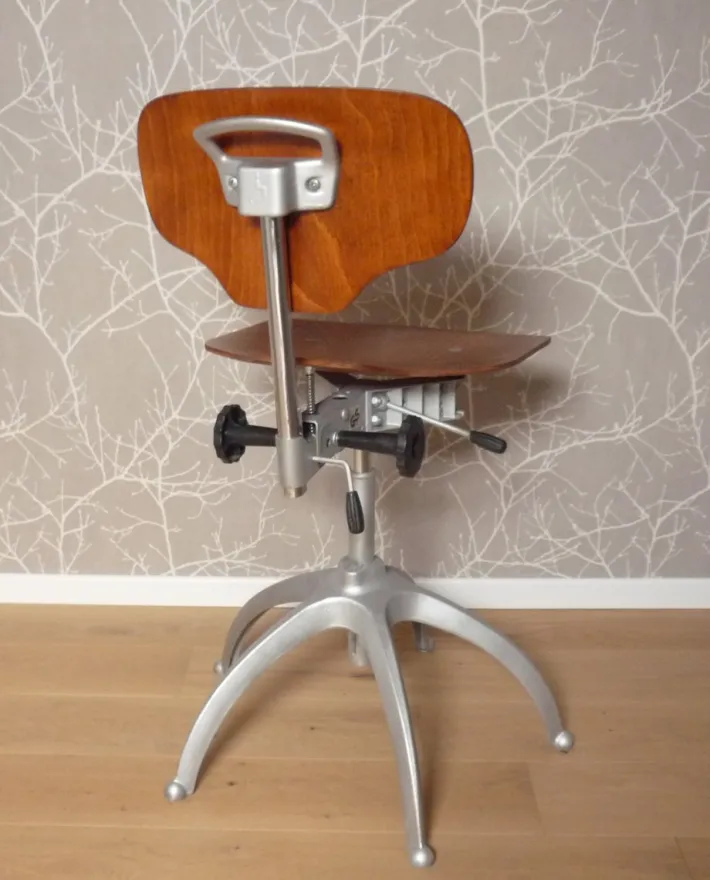 Pamono Vintage Metal Workshop Chair, 1950s Clearance