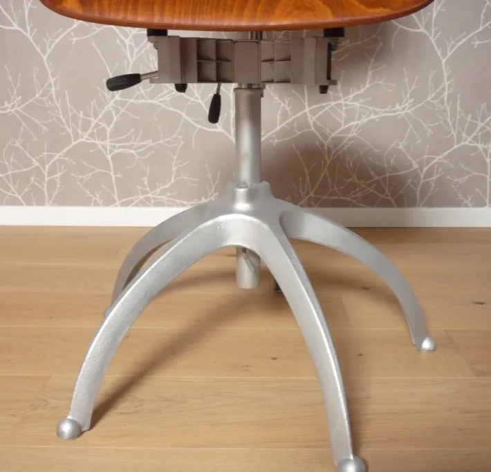 Pamono Vintage Metal Workshop Chair, 1950s Clearance