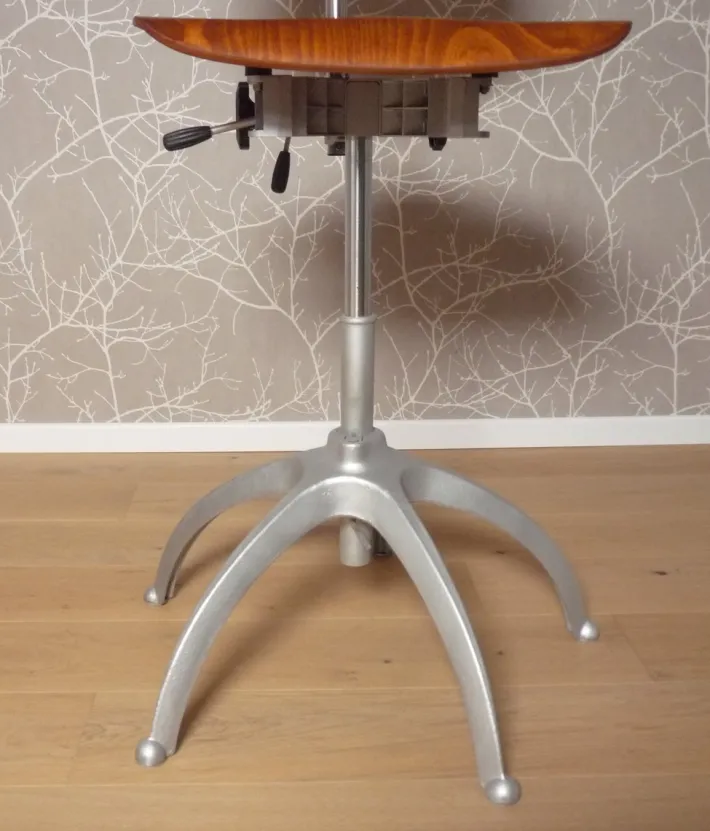 Pamono Vintage Metal Workshop Chair, 1950s Clearance