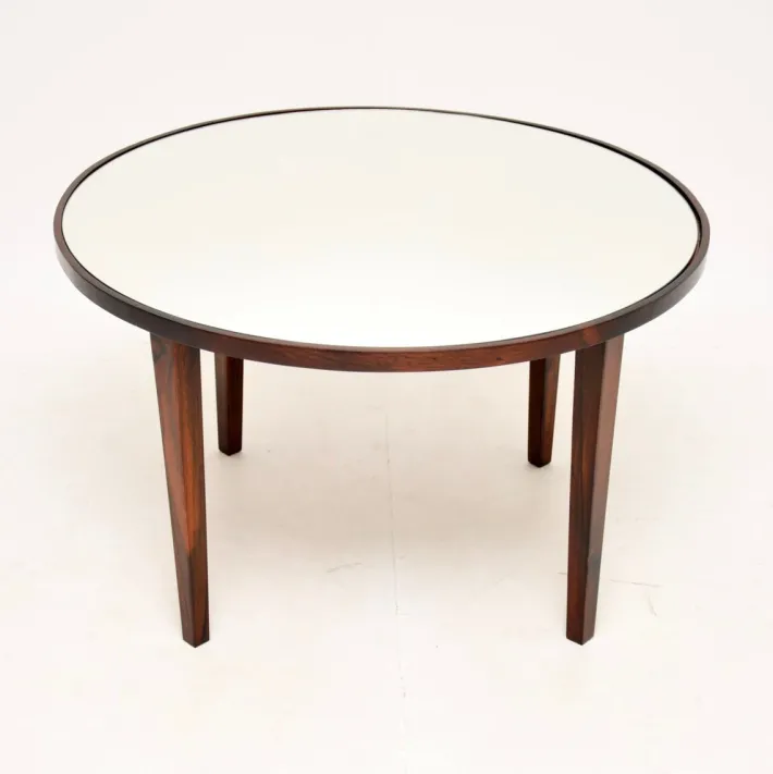 Pamono Vintage Mirrored Rosewood Coffee Table Discount