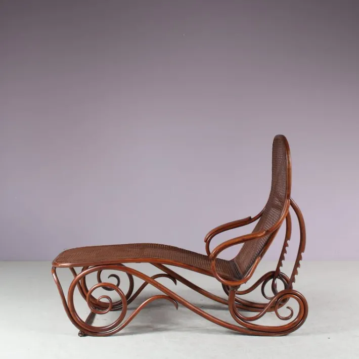 Pamono Vintage Model 2 Adjustable Chaise Lounge by Thonet, 1890s Best